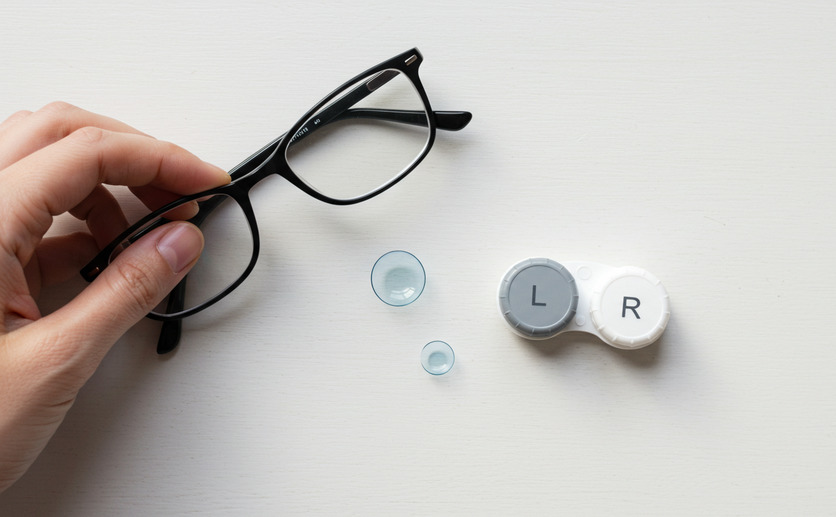 コンタクトから眼鏡へ